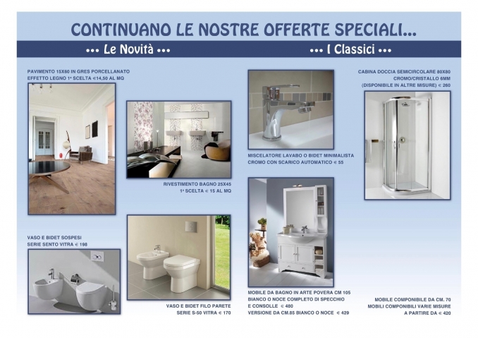 le nostre offerte - cdm ceramica e arredobagno